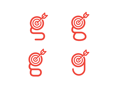 g g identity logo mark monogram target typography