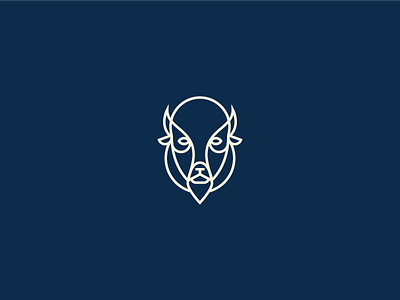 Buffalo Icon bison buffalo colorado icon illustration monoline outline wedding