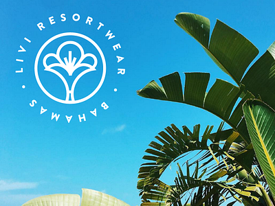 Livi Resortwear 1 of 3 bahamas branding fashion flower geometric island logo simple swim swimsuit swimwear tropical