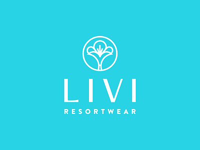 Livi Resortwear 2 of 3 bahamas branding fashion flower geometric island logo simple swim swimsuit swimwear tropical