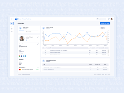 Learning Platform Dashboard app dashboad design ui ux web