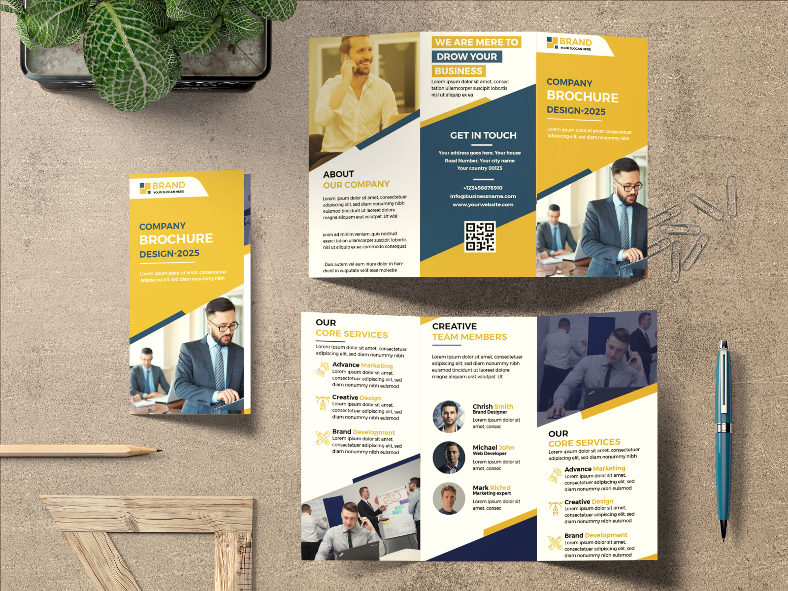 Tri -fold Brochure by Kurshida Begum on Dribbble