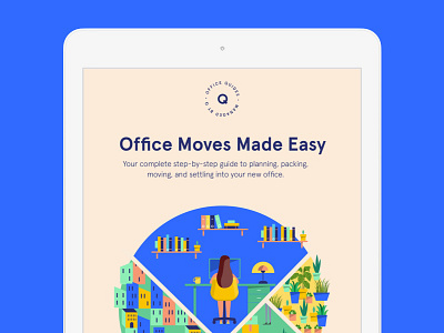 Office Moves Made Easy for Managed by Q ebook editorial graphic design guide illustration managed by q