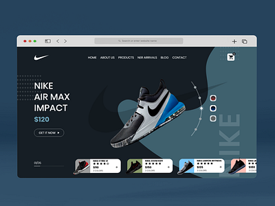 Nike - Website Design & Development adobe xd boostrap branding figma graphic design illustration logo design mobile design ui ui graphics ux vector web desing