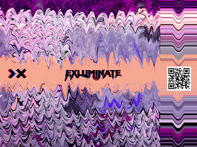 Exluminate Design brand cover design edit experimental glitch graphic design photoshop shirt design weird