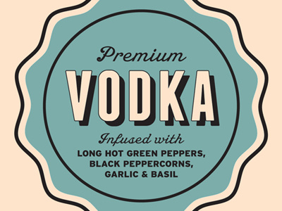 Vodka Label alcohol label lost type co op packaging vodka
