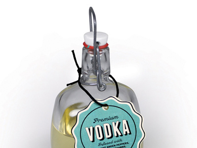 Infused Vodka Shot alcohol label lost type co op packaging vodka