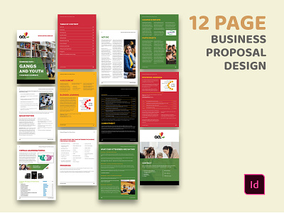 BUSINESS PROPOSAL branding brochure design business proposal corporate brochure design flyer graphic design illustration typography ui