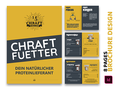 CHARAFT FUETTER 8 PAGE BROCHURE DESIGN adobe indesign bi fold brochure branding brochure design business brochure business proposal corporate design design graphic design logo trifold brochure ui