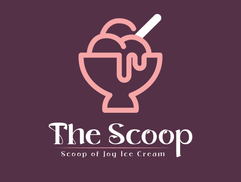 The Scoop Logo Design by Faizan Arain on Dribbble