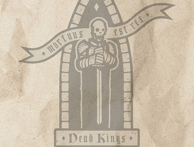 DEAD KINGS art cathedral dead deadkings england europe history king medieval parchment poster print tomb travel