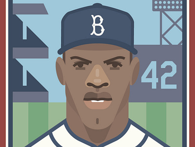 Jackie Robinson america baseball black history brooklyn california history los angeles new york poster sports