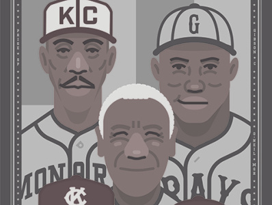 Negro Leagues commemorative poster american history baseball black history character design heroes history illustration poster sports