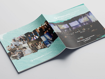 Annual Report annual booklet church design layout print report texture