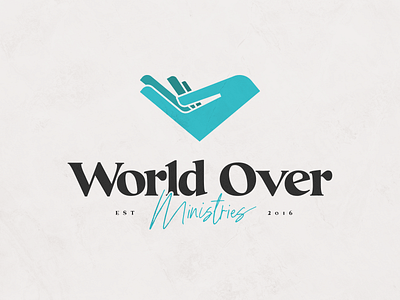 World Over branding church hand logo minimal ministry mission missionary reach