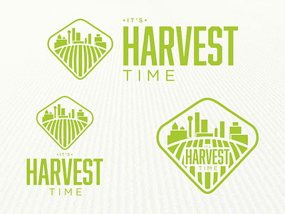 Harvest Options city dallas green harvest logo skyline summer time