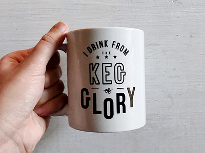 Actual Keg of Glory josh lyman mug the typography west wing