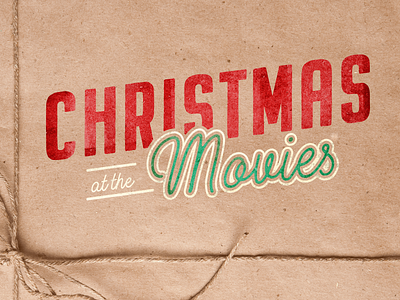 Christmas at the Movies christmas church design logo ministry movies typography