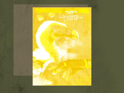 Bandito Contest design hand illustration music painting poster print texture tour twenty one pilots vulture yellow