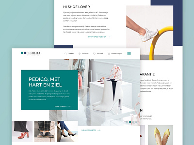 Shoe store - webdesign modern shoes webdesign website