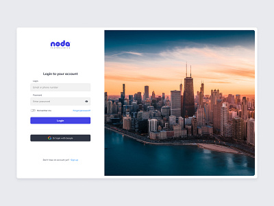 Daily UI #001 Noda Technologies Sign up