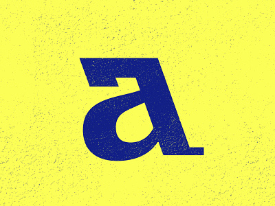 'A' letter typehue typography