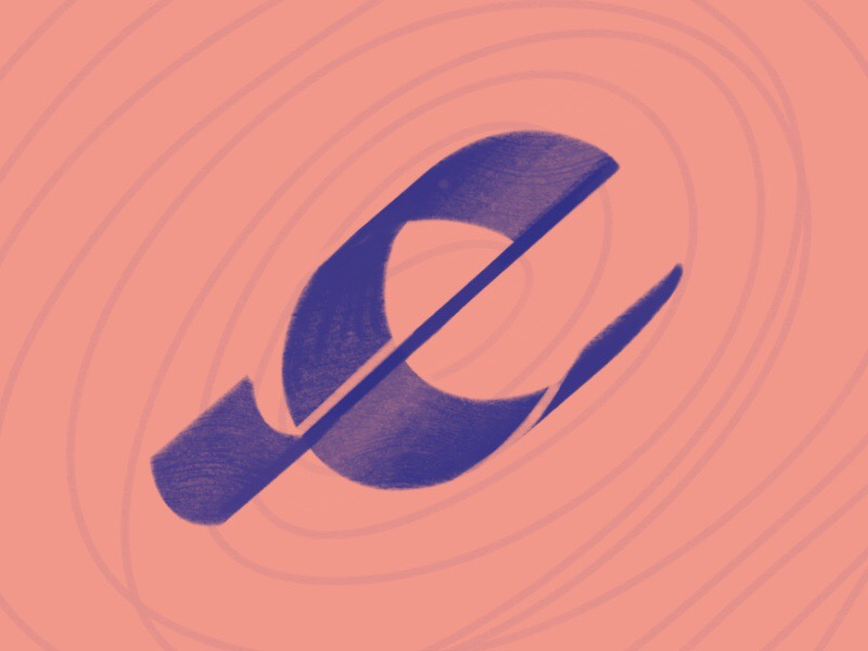 'E' letter typography typehue
