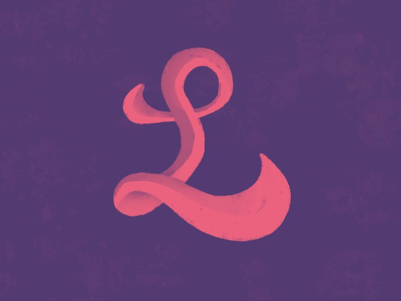 'L' letter typography typehue