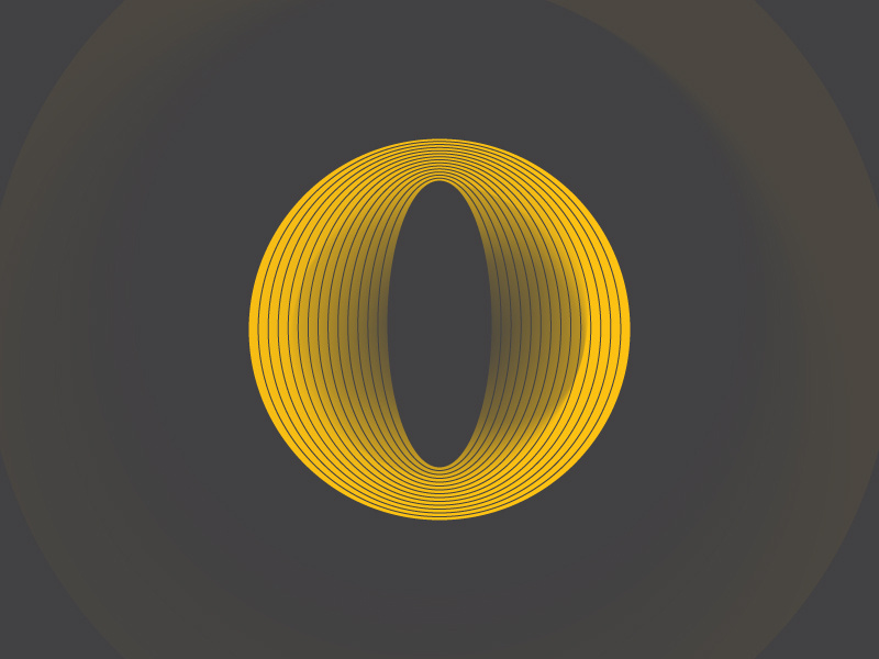 'O' letter typography typehue