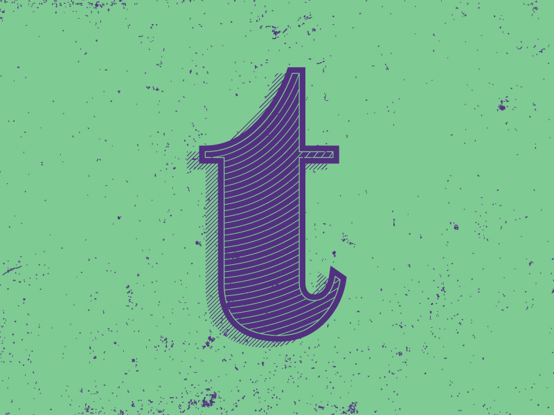T letter typography typehue