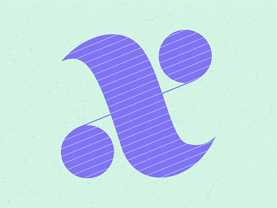 X letter typehue typography