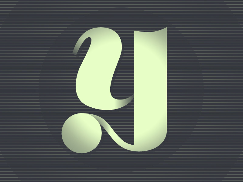 'Y' typography typhue letter