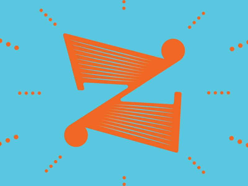 'Z' typography typehue letter