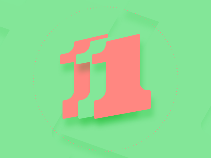 '1' typography typehue number letter
