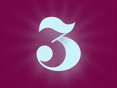3 letter number typehue typography