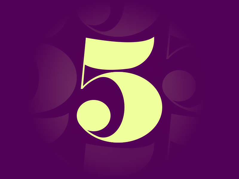 5 typography typehue number letter