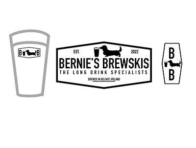Bernie’s Brewskis logo branding design graphic design illustration logo vector