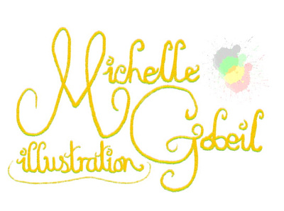 Michelle Gobeil - Fake Clients brief author branding children fakeclients handwritten illustration logo name