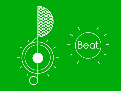 #dailylogochallenge day 9 Streaming music startup logo - Beat. branding dailylogochallenge design graphic design logo vector