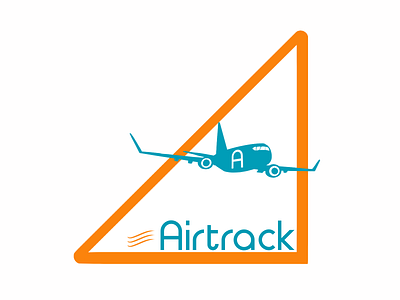 Airline logo - Airtrack #dailylogochallenge day 12 aeroplane airline branding combination mark dailylogochallenge design graphic design illustration logo