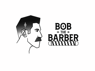 Barber logo - Bob the Barber #dailylogochallenge day 13 branding dailylogochallenge design graphic design illustration logo vector
