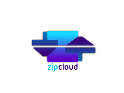 Cloud computing logo - Zip Cloud #dailylogochallenge day 14