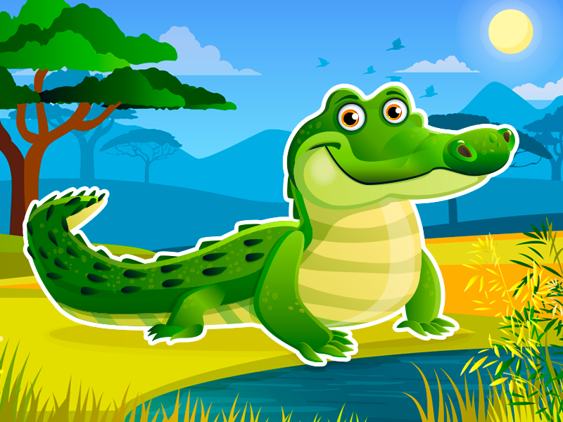 Crocodile by Valeria on Dribbble