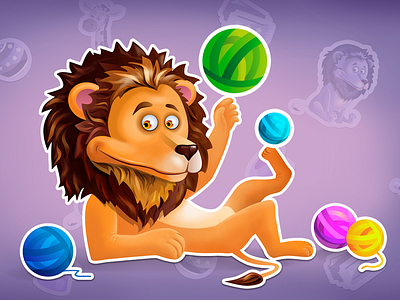 Circus Lion africa art cartoon cg character character design circus concept art design game game art game character illustration lion vector