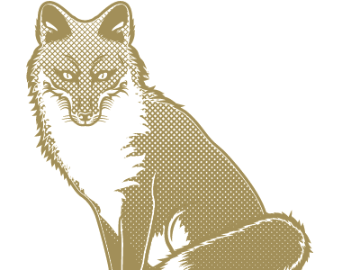 Foxy fox illustration vector