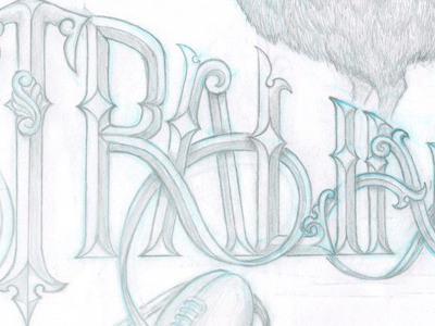 Australian australian sketch typography