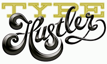 Type Hustler bellbottom custom h hustler lettering type typography vector