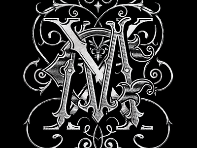 Monster Children magazine 10 year anniversary monogram 10 year anniversary logo monogram monster children typography vector vintage