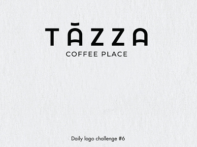 TAZZA COFFEE PLACE branding design graphic design logo typography vector