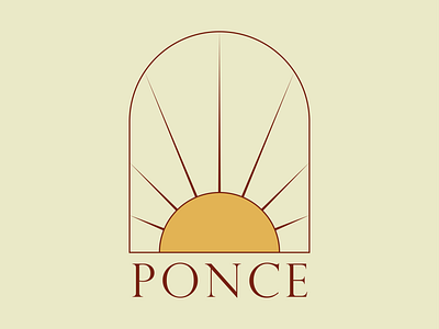 Ponce Hotel adobe illustrator brand identity branding design design challenge fyp graphic design hotel hotel logo illustrator logo logo design ponce simple logo